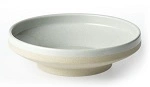 SOHO ROUND FOOTED BOWL 230mm x 68mm WHITE PEBBLE