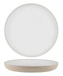 SOHO ROUND DEEP COUPE PLATE 255mm WHITE PEBBLE
