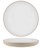 SOHO ROUND DEEP COUPE PLATE 235mm WHITE PEBBLE
