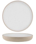 SOHO ROUND DEEP COUPE PLATE 175mm WHITE PEBBLE