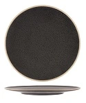 SOHO ROUND PLATE 200mm SPECKLE BLACK