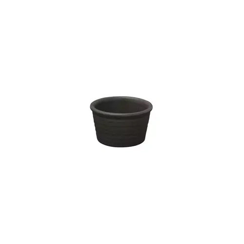 ZUMA RAMEKIN RIBBED 85mmØ x 50mmH CHARCOAL