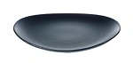 TABLEKRAFT OVAL PLATE 210x190mm BLACK