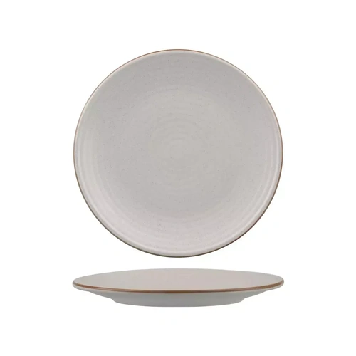ZUMA COUPE PLATE RIBBED 210mm MINERAL