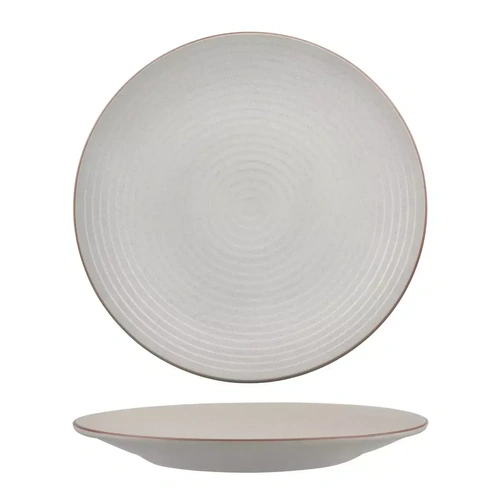 ZUMA COUPE PLATE RIBBED 310mm MINERAL