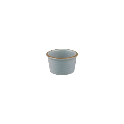 ZUMA RAMEKIN RIBBED 85mmØ x 50mmH BLUESTONE