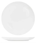 CORE WHITE ROUND COUPE PLATE 200mmØ x 22mmH