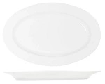 CORE WHITE OVAL PLATTER WIDE RIM 230mm x 155mm x 23mmH