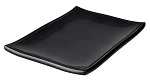 RYNER MELAMINE SUSHI PLATTER, FRAMED EDGE BLACK