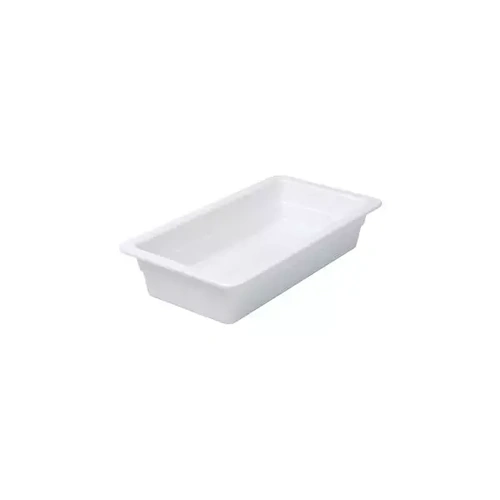  RYNER MELAMINE FOOD PAN 1/3 SIZE 65mm WHITE