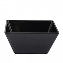 MELAMINE SQUARE BOWL 90x90x55mm BLACK