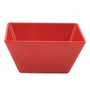 MELAMINE SQUARE BOWL 90x90x55mm RED