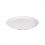 RYNER MELAMINE ROUND PLATTER COUPE 350mm WHITE