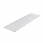 RYNER MELAMINE  RECT. PLATTER W/LIP WHITE