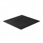 RYNER MELAMINE TAROKO SQUARE PLATTER BLK 368mm