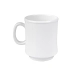 RYNER MELAMINE STACKABLE MUG WHITE 320ml
