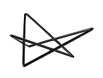 RYNER MELAMINE DISPLAY STAR RISER SILVER 100mmH