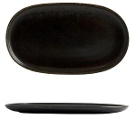 MODA PORCELAIN OVAL COUPE PLATE EARTH 180mmW