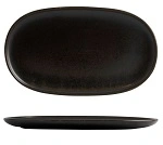 MODA PORCELAIN OVAL COUPE PLATE EARTH 215mmW
