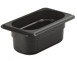 CAMBRO 1/9 x 65mm FOOD PAN 0.57 LTR BLACK