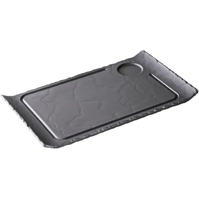 REVOL BASALT HAMBURGER PLATE 330x200mm