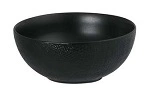 LUZERNE LINEN ROUND BOWL 110mm BLACK MATT