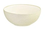 LUZERNE LINEN ROUND BOWL 110mm REACTIVE WHITE