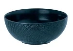 LUZERNE LINEN ROUND BOWL 160mm NAVY BLUE MATT