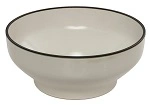LUZERNE MOD ROUND BOWL 630ml / 160mmØ DUSTED WHITE
