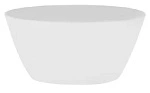 WHITE ALBUM ROUND DEEP BOWL FLARED SIDES