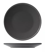 UTOPIA CORE SLATE STONEWARE ROUND PLATE 250mm x 29mmH