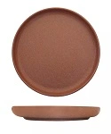 ECLIPSE UNO ROUND WALLED PLATE 175mmØ BROWN 23mmH
