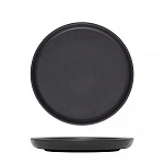 ECLIPSE UNO ROUND WALLED PLATE 220mmØ BLACK 30mmH