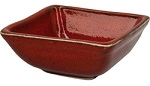 ARTISTICA SQUARE SAUCE DISH 80x80x35mm REACTIVE RED