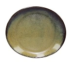 ARTISTICA OVAL PLATE 295mmx250mm REACTIVE BROWN