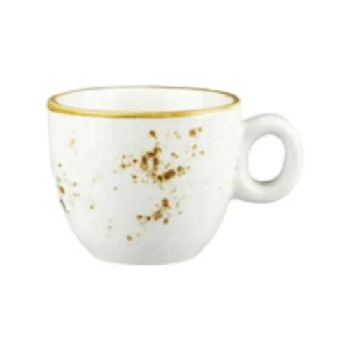 LONG FINE WELLINGTON ESPRESSO CUP RUSTIC WHITE 90ml