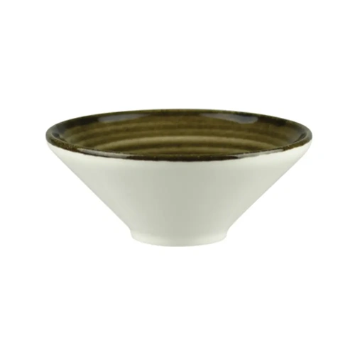 LONG FINE ARTISENSE V-SHAPE BOWL GREY 205mm