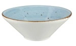LONG FINE WELLINGTON V-SHAPED BOWL 205mm RUSTIC BLUE