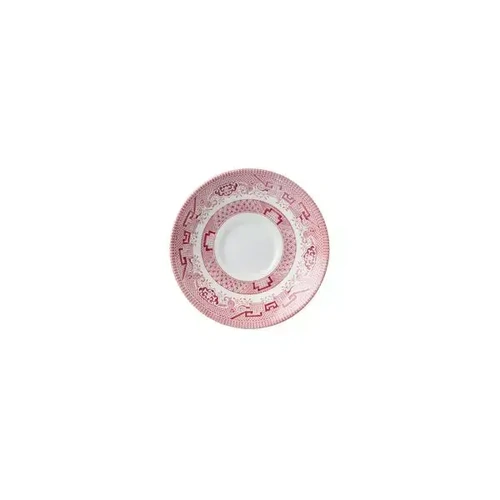 CHURCHILL VINTAGE PRINTS WILLOW SAUCER CRANBERRY 141mmØ
