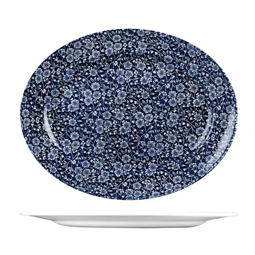 CHURCHILL VINTAGE PRINTS VICTORIAN CALICO OVAL PLATE 293mmW