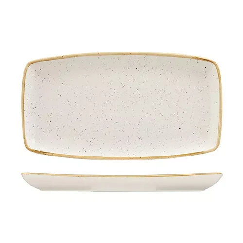 Churchill Stonecast Barley White Oblong Plate 345mm