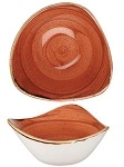 CHURCHILL STONECAST TRIANGULAR BOWL 153mmØ x 153mmW