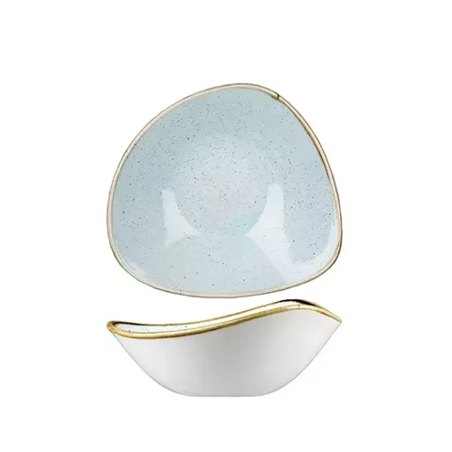 CHURCHILL STONECAST TRIANGULAR BOWL 185mmØ x 185mmW
