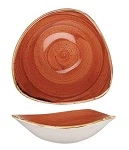 CHURCHILL STONECAST TRIANGULAR BOWL 185mmØ x 185mmW