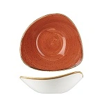 CHURCHILL STONECAST TRIANGULAR BOWL 235mmØ x 235mmW