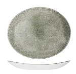 CHURCHILL STUDIO PRINTS RAKU OVAL COUPE PLATE