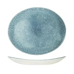 CHURCHILL STUDIO PRINTS RAKU OVAL COUPE PLATE