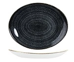 CHURCHILL STUDIO PRINTS HOMESPUN OVAL COUPE PLATE