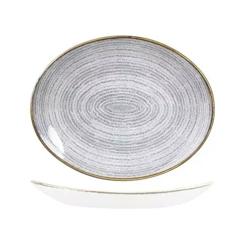 CHURCHILL STUDIO PRINTS HOMESPUN OVAL COUPE PLATE