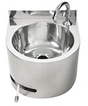 ROUND KNEE OPERATED BASIN W/ TEMPERING VALVE